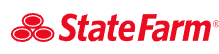 State Farm logo featuring three interlocking red ovals to the left of the words "State Farm" in bold red letters on a white background, representing support throughout your insurance claims process.